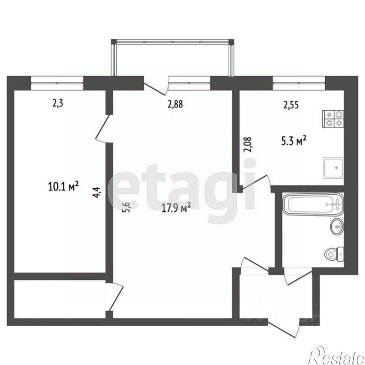 2-комн квартира Артиллерийская улица, 63А,  д. 63А