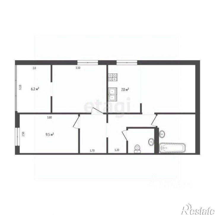 3-комн квартира улица 3 Интернационала, 92А,  д. 92А