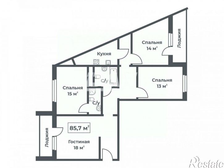 4-комн квартира ул Скульптора Головницкого, 28,  д. 28