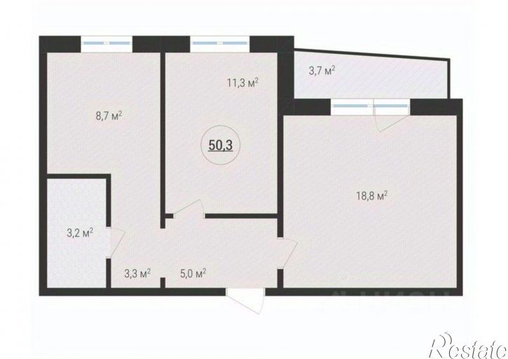 2-комн квартира ул Молодогвардейцев, 34,  д. 34