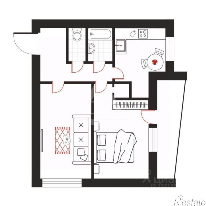 2-комн квартира улица Университетская Набережная, 34,  д. 34