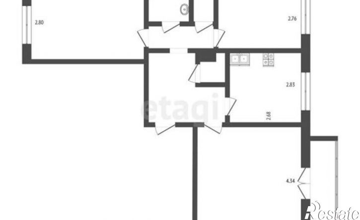 3-комн квартира улица Машиностроителей, 10,  д. 10