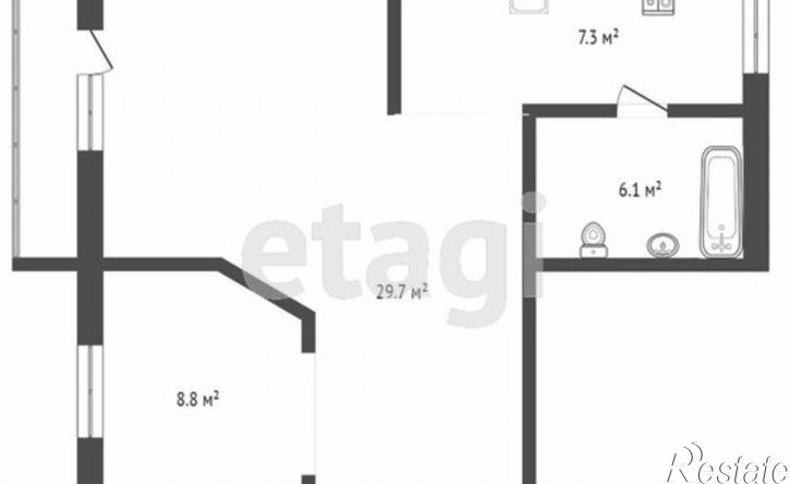 1-комн квартира улица Чичерина, 38В,  д. 38В