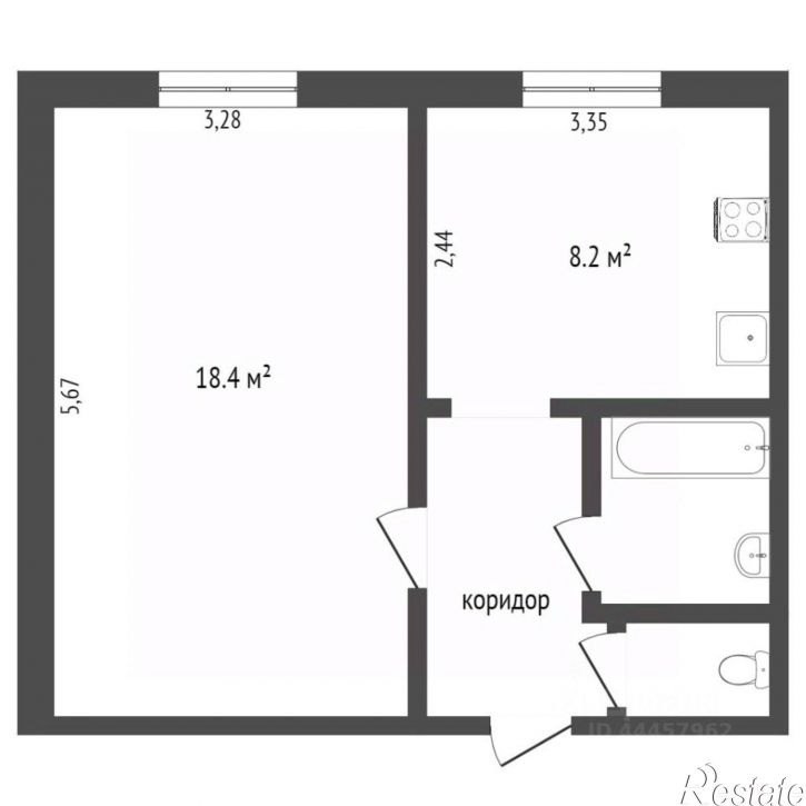 1-комн квартира ул Первого Спутника, 5,  д. 5