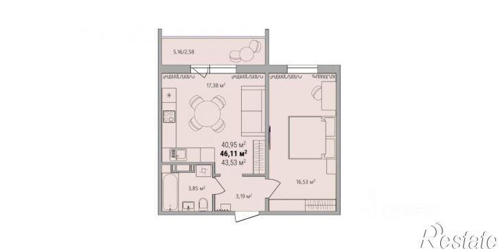 2-комн квартира в новом доме ул Дружбы, 10,  д. 10