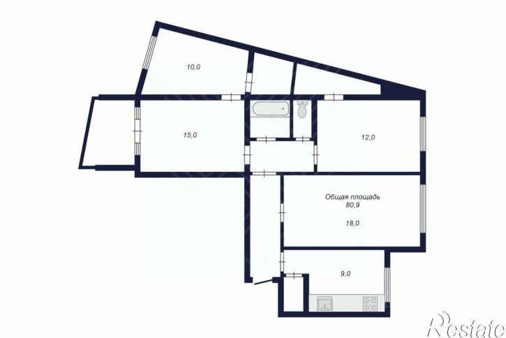 4-комн квартира Копейское шоссе, 39,  д. 39