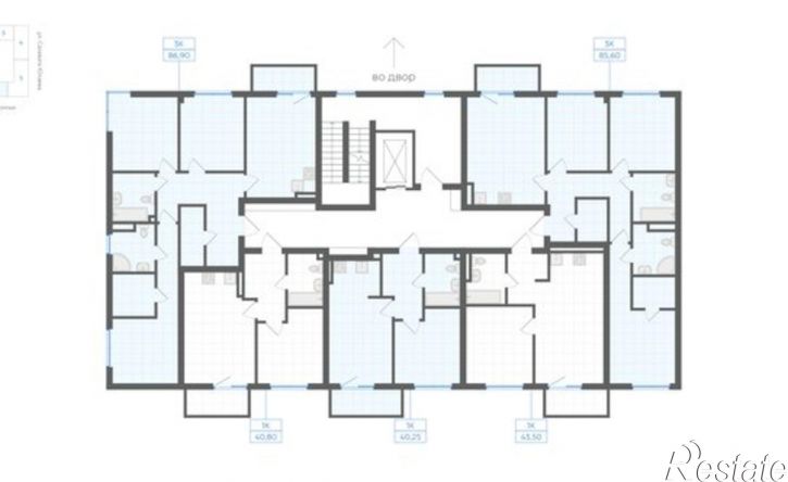 3-комн квартира в новом доме 29-й микрорайон, ЖК Клевер