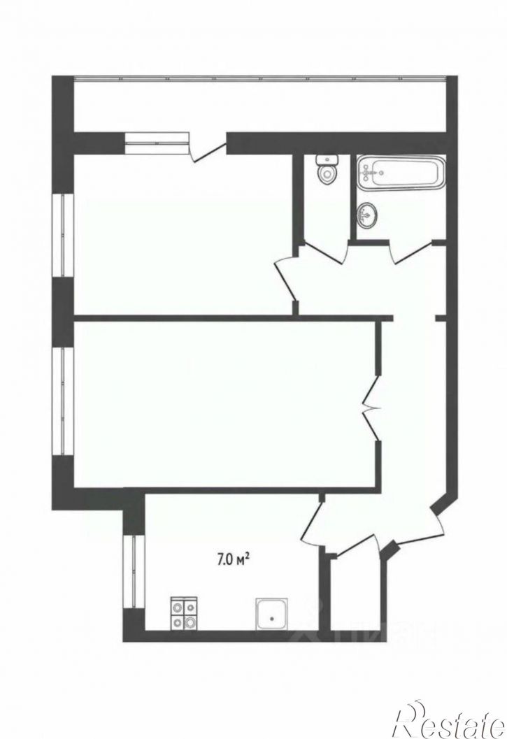 2-комн квартира ул Пограничная, 25,  д. 25