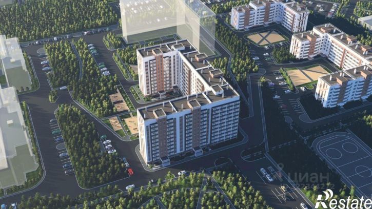 2-комн квартира в новом доме посёлок Западный
