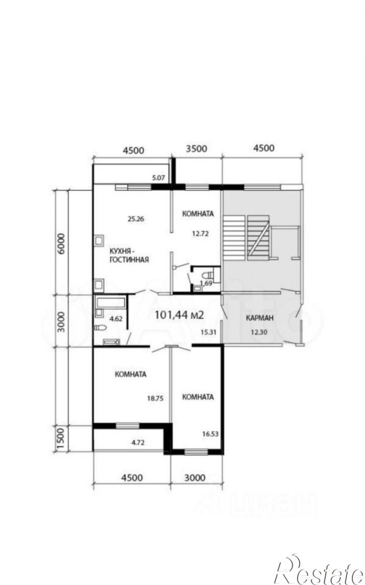3-комн квартира улица Энгельса, 36А,  д. 36А
