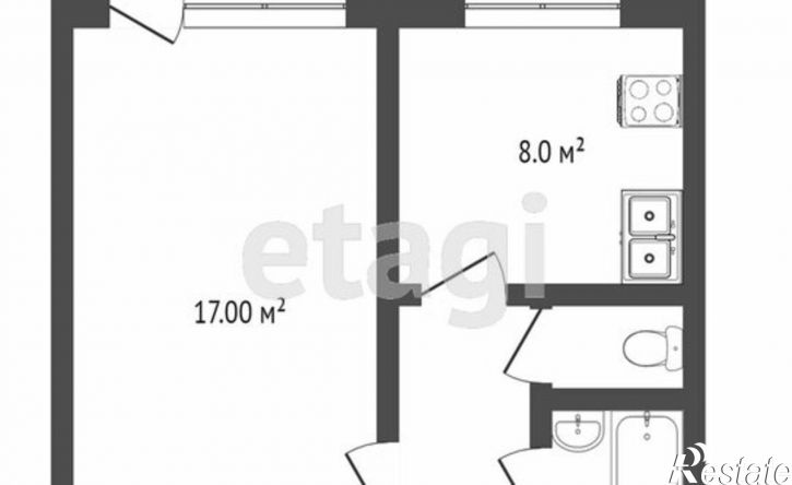 1-комн квартира Копейское шоссе, 47,  д. 47