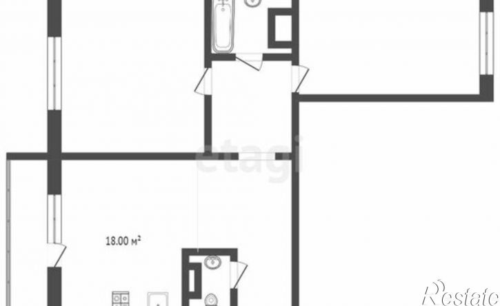 3-комн квартира улица Мусы Джалиля, 11,  д. 11