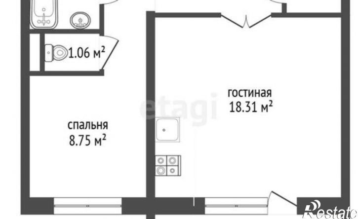 1-комн квартира ул Мусы Джалиля, 16,  д. 16