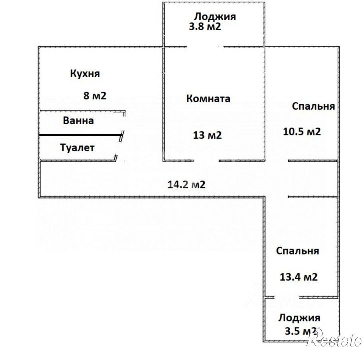 3-комн квартира ул Сони Кривой, 36,  д. 36