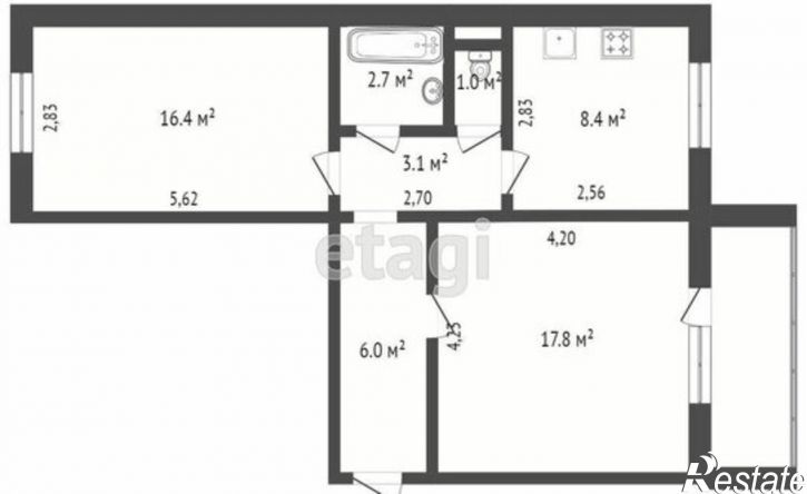 2-комн квартира ул Академика Королева, 31А,  д. 31А