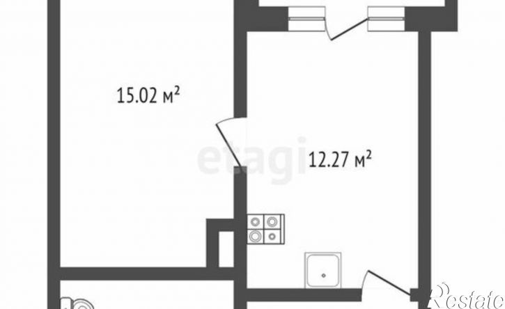1-комн квартира Набережная улица, 5А,  д. 5А