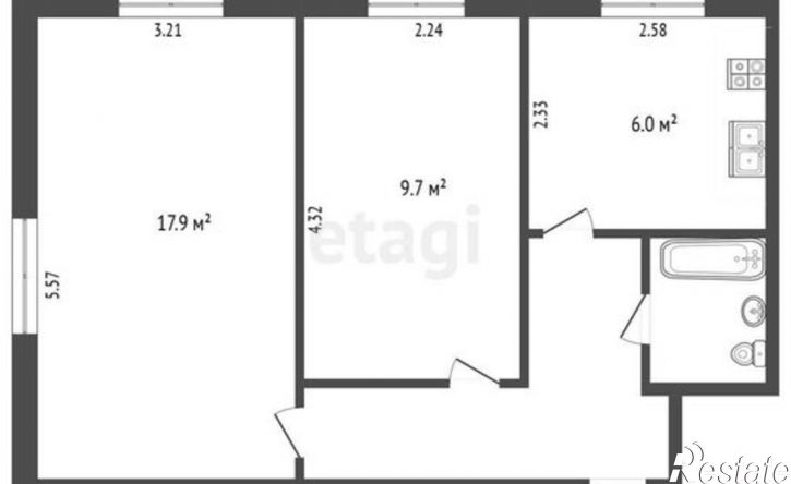 2-комн квартира ул Либединского, 39,  д. 39