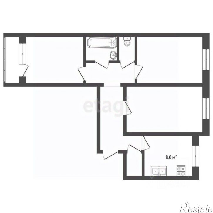 3-комн квартира улица Чичерина, 29,  д. 29