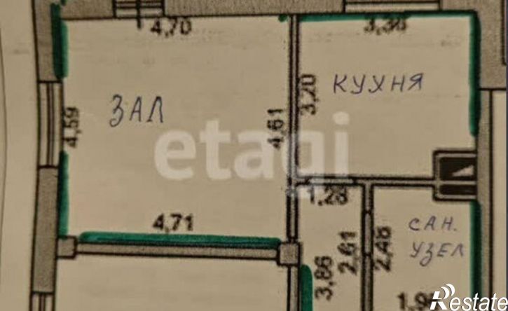 1-комн квартира улица Чичерина, 38В,  д. 38В