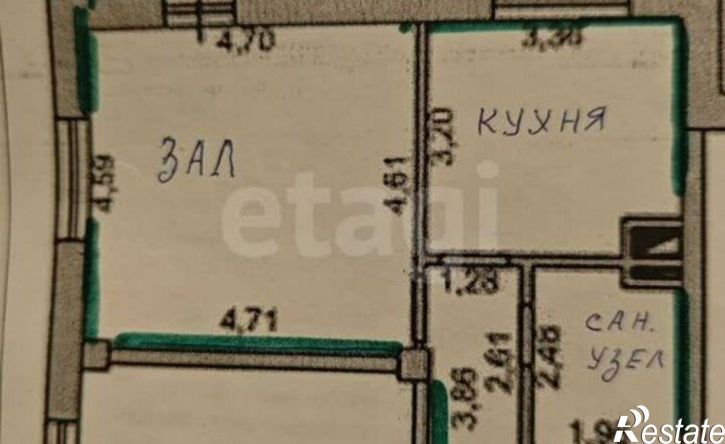 1-комн квартира улица Чичерина, 38В,  д. 38В