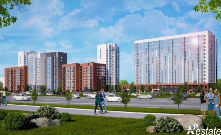 3-комн квартира в новом доме Днепропетровская улица, 5.3