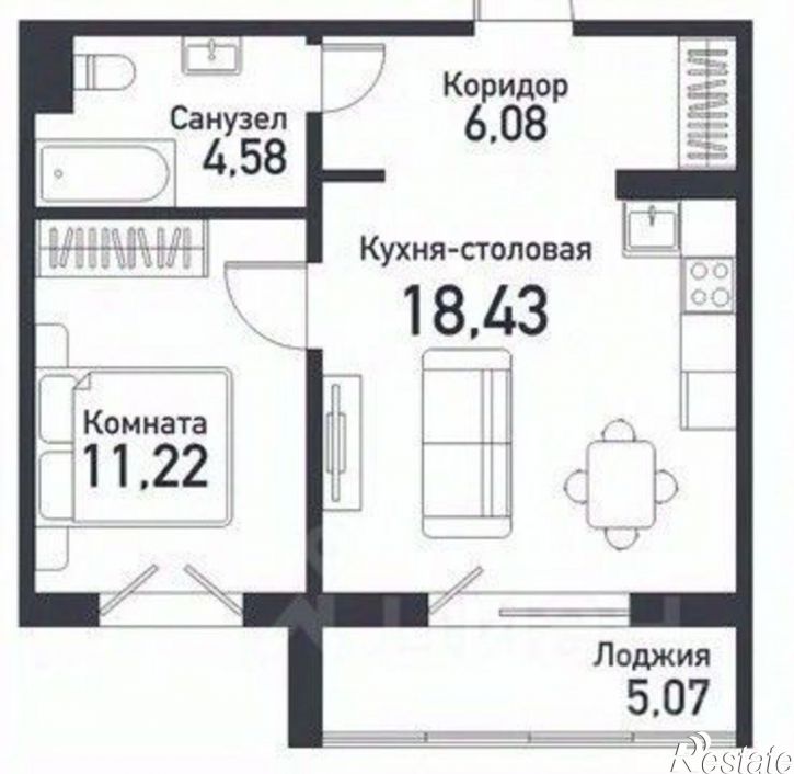 2-комн квартира ул Ласковая, 6,  д. 6