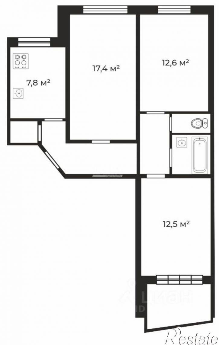 3-комн квартира ул Университетская Набережная, 30,  д. 30