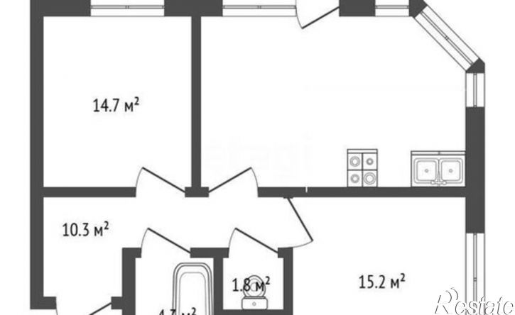 2-комн квартира Комсомольский проспект, 86Б,  д. 86Б