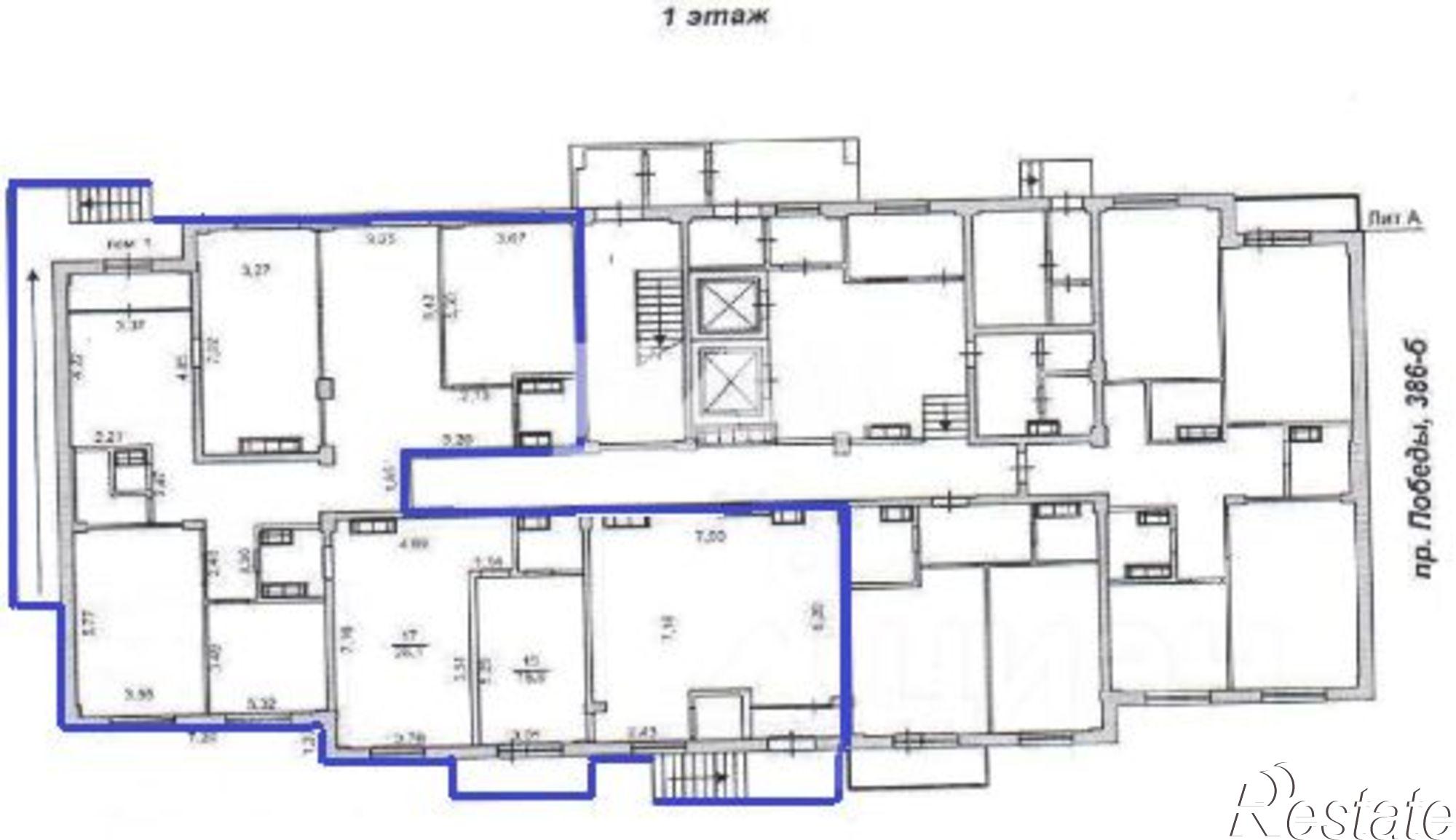 Купить офис, помещение под офис за 22 942 100 рублей на пр-кт Победы, 386Б