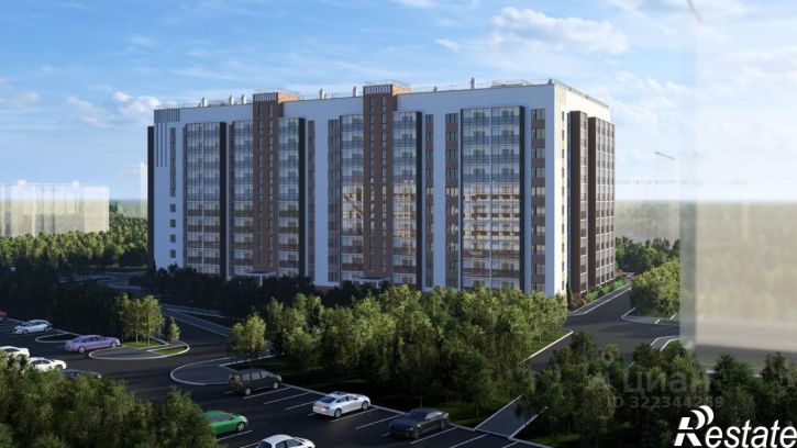 2-комн квартира в новом доме посёлок Западный