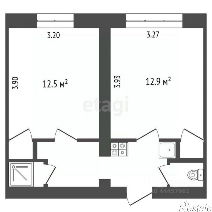 2-комн квартира ул Елькина, 63Б,  д. 63Б