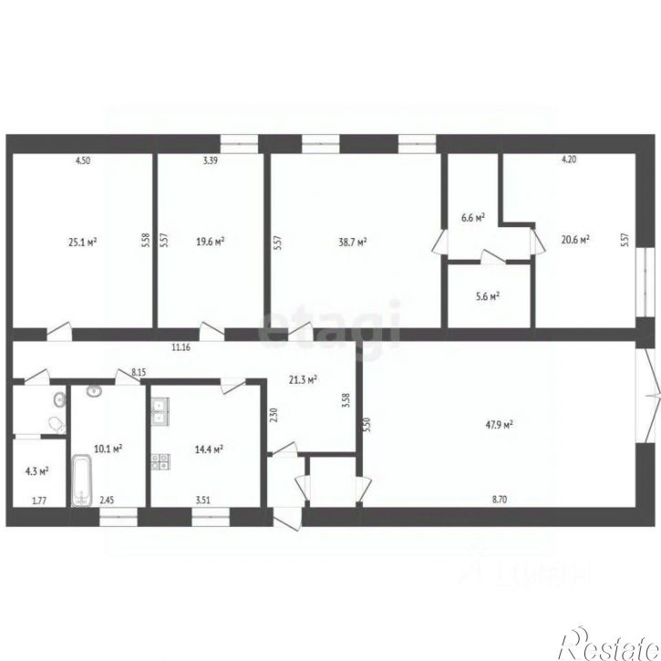 4-комн квартира