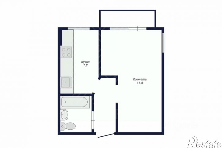 1-комн квартира ул Комарова, 112,  д. 112