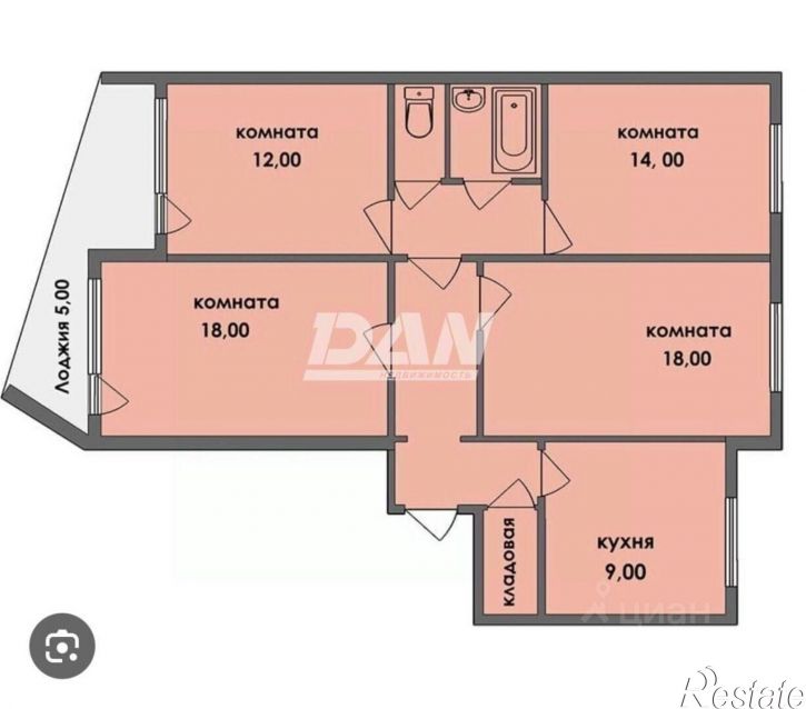 4-комн квартира ул Салавата Юлаева, 15А,  д. 15А