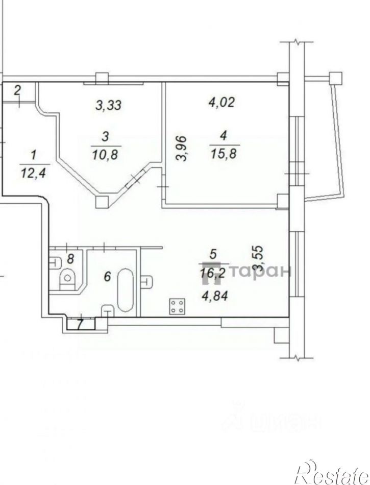 2-комн квартира ул Бейвеля, 6,  д. 6