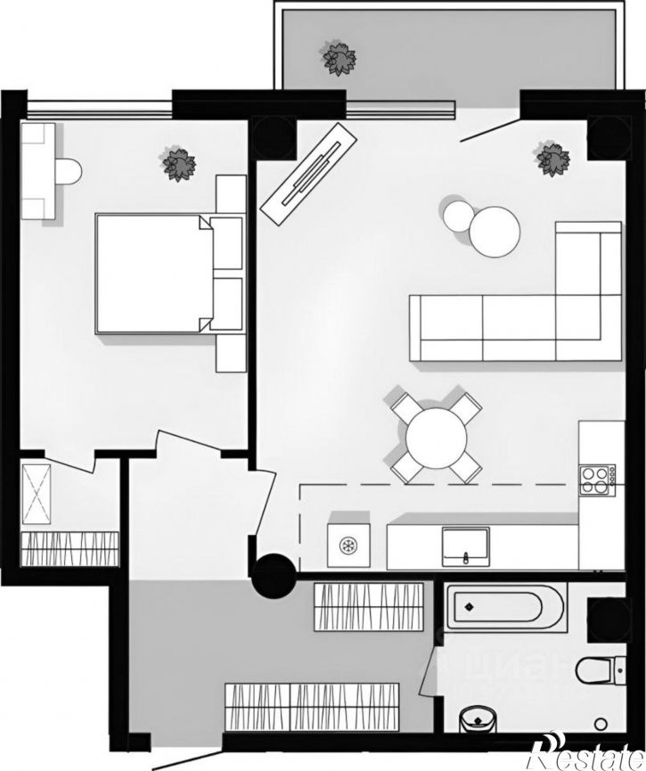 2-комн квартира ул Энтузиастов, 30Б,  д. 30Б