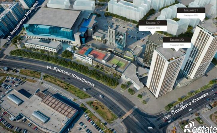 3-комн квартира в новом доме 29-й микрорайон, ЖК Весенний