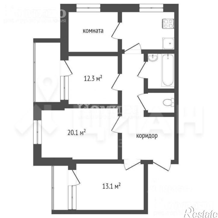 4-комн квартира пр-кт Победы, 115,  д. 115