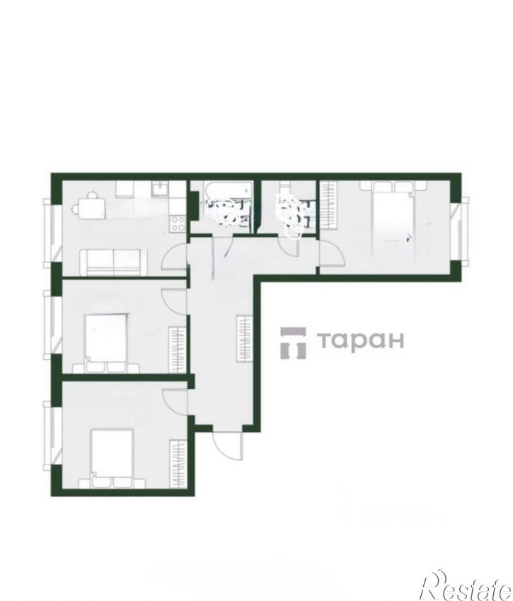 3-комн квартира ул Спортивная, 10,  д. 10