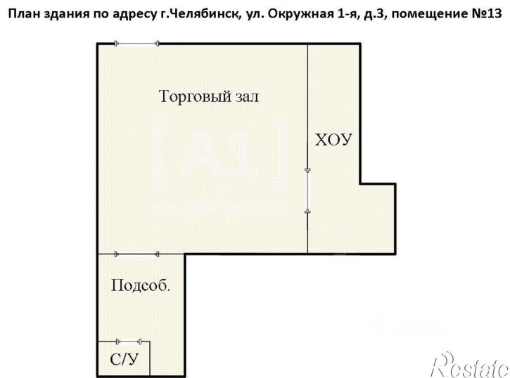 Торговое помещение ул Окружная 1-я, 3,  д. 3