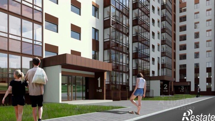 1-комн квартира в новом доме посёлок Западный