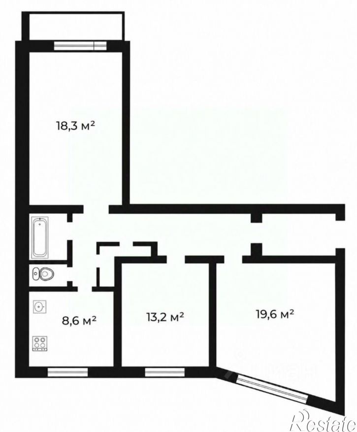 3-комн квартира Комсомольский пр-кт, 83,  д. 83