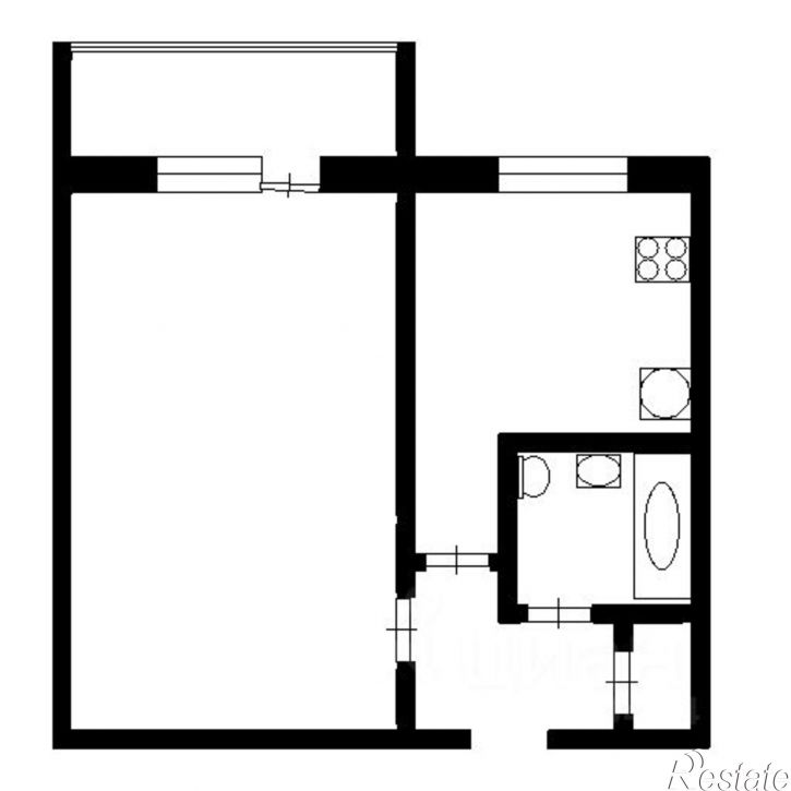 1-комн квартира ул Калмыкова, 12,  д. 12