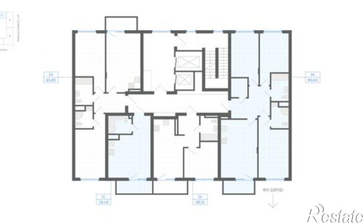 2-комн квартира в новом доме 29-й микрорайон, ЖК Клевер
