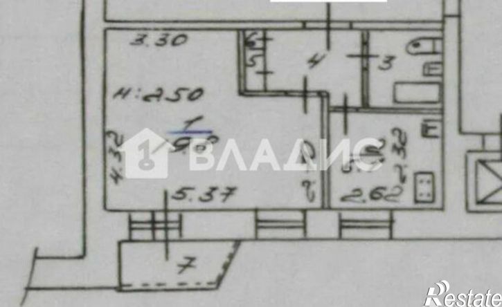 1-комн квартира ул Косарева, 22,  д. 22
