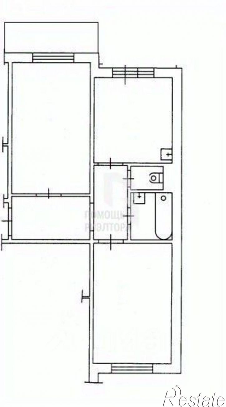 2-комн квартира ул Доватора, 34Г,  д. 34Г