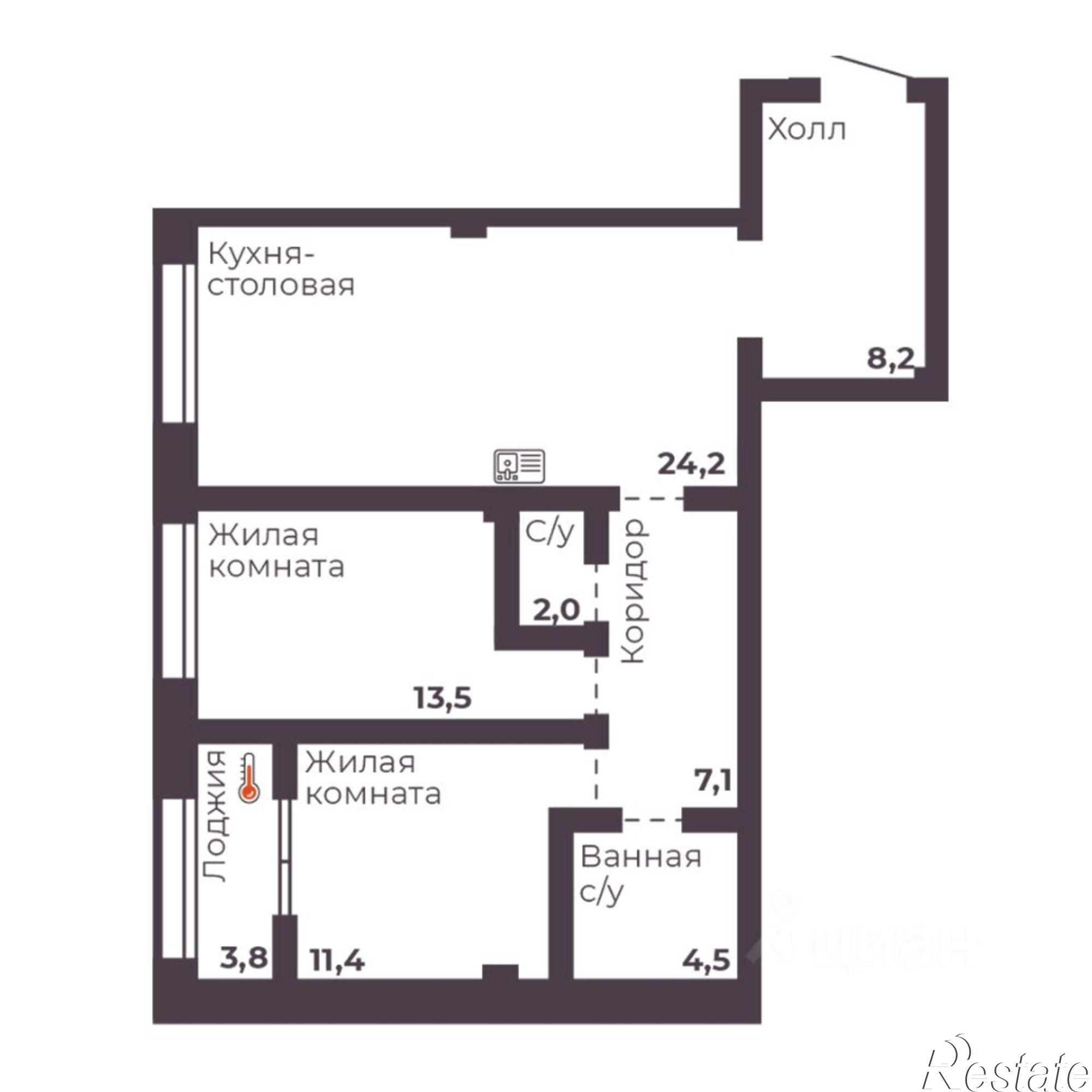 Купить квартиру за 10 827 100 рублей на пр-кт Ленина, 4В