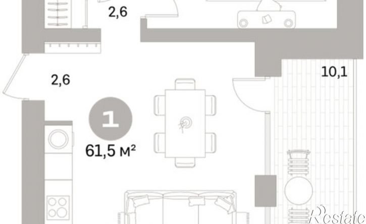 1-комн квартира в новом доме ул Пушкина, 69А,  д. 69А