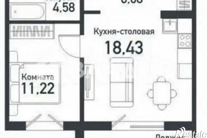 1-комн квартира ул Ласковая, 19,  д. 19