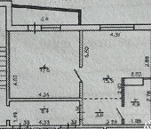 2-комн, 41кв м, этаж 7/11 ул Изумрудная, 1